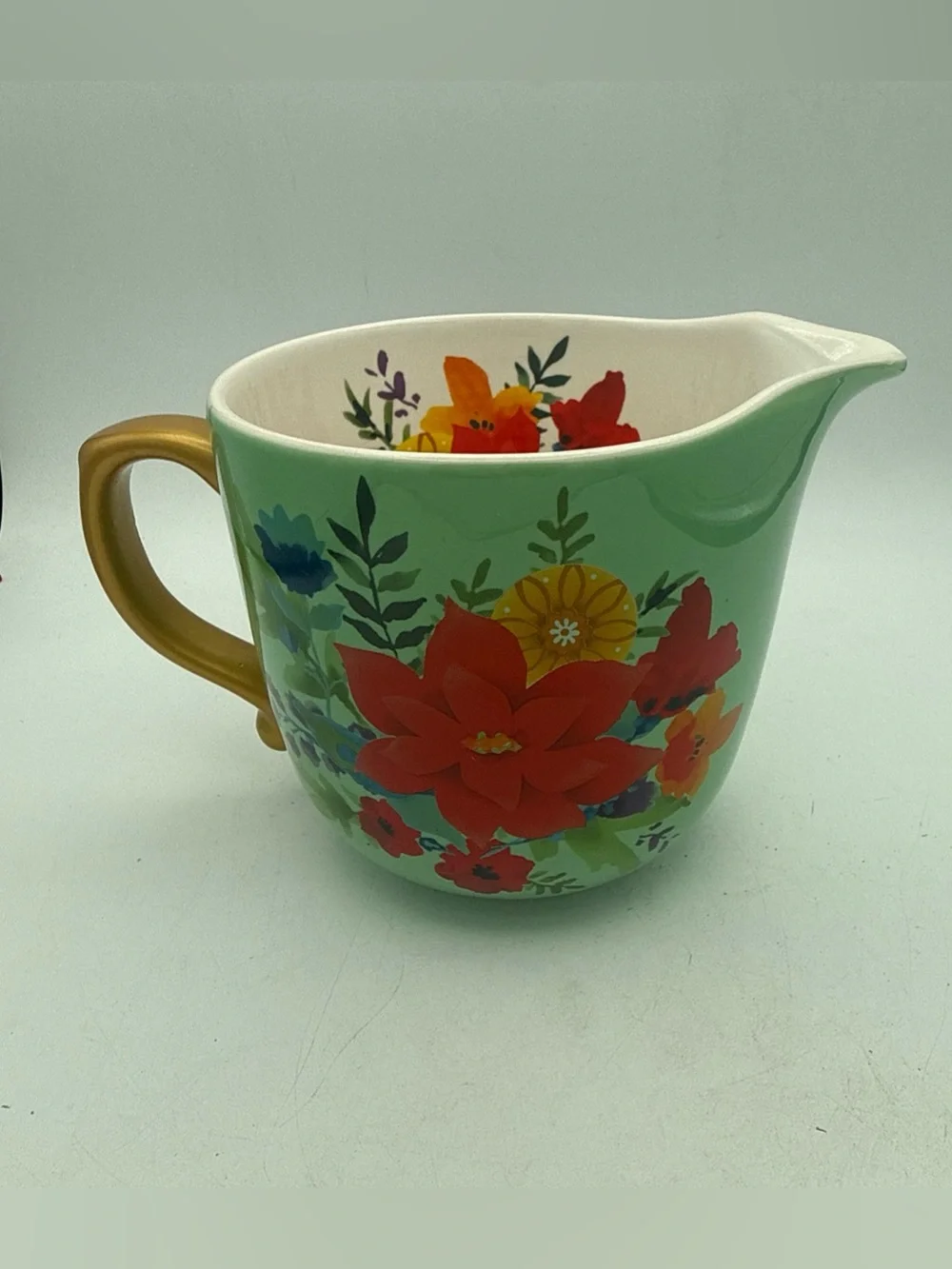 The Pioneer Woman Winter Bouquet 4-Cup Earthenware Measuring Cup